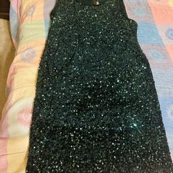 Gorgeous Sequins Green Women Dress 