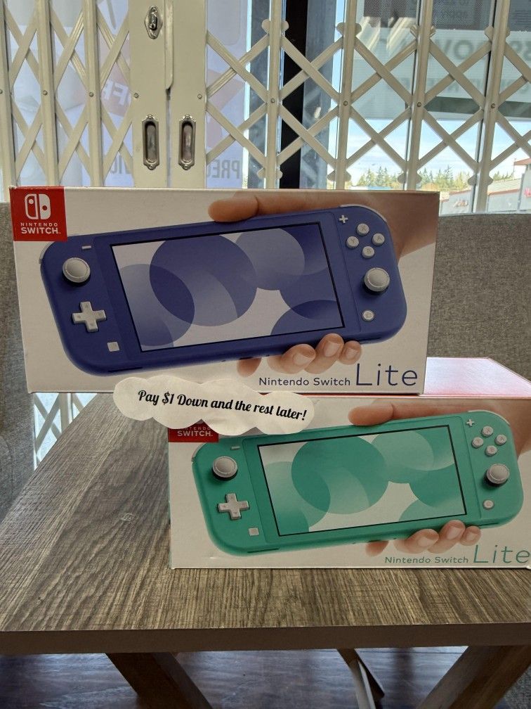 Nintendo Switch Lite Gaming Console - $1 To Take it Home same Day and Pay the Rest later!