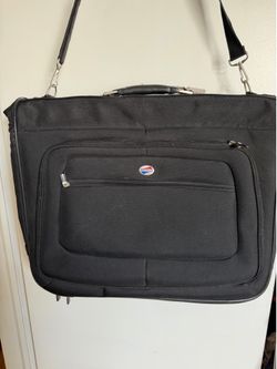 American Tourister Hanging Multi Section Black Heavy Duty Garment Travel Luggage Bag