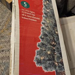 5' Pre Lit Christmas Tree