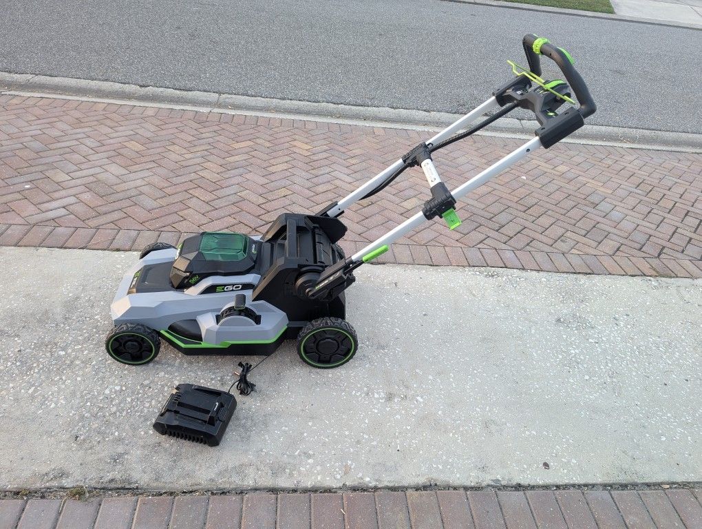 New EGO Self Propelled Mower 4mp Battery And Charger Included 