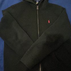 Polo hoodie black size kids L