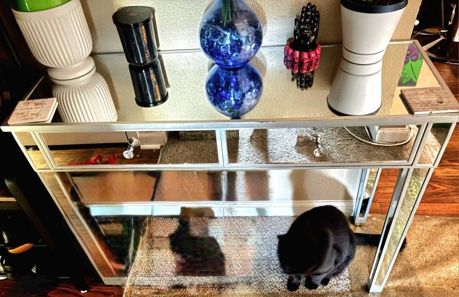 Elegant mirror desk for sale