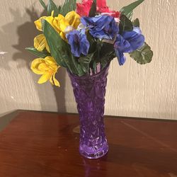 Purple Wise With The Flower