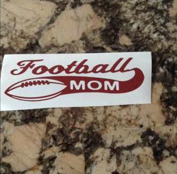 Football Mom vinyl decal