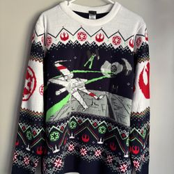 Disney Star Wars Knit Sweater Adult Men’s Size XXL Holiday Fair Isle Pullover