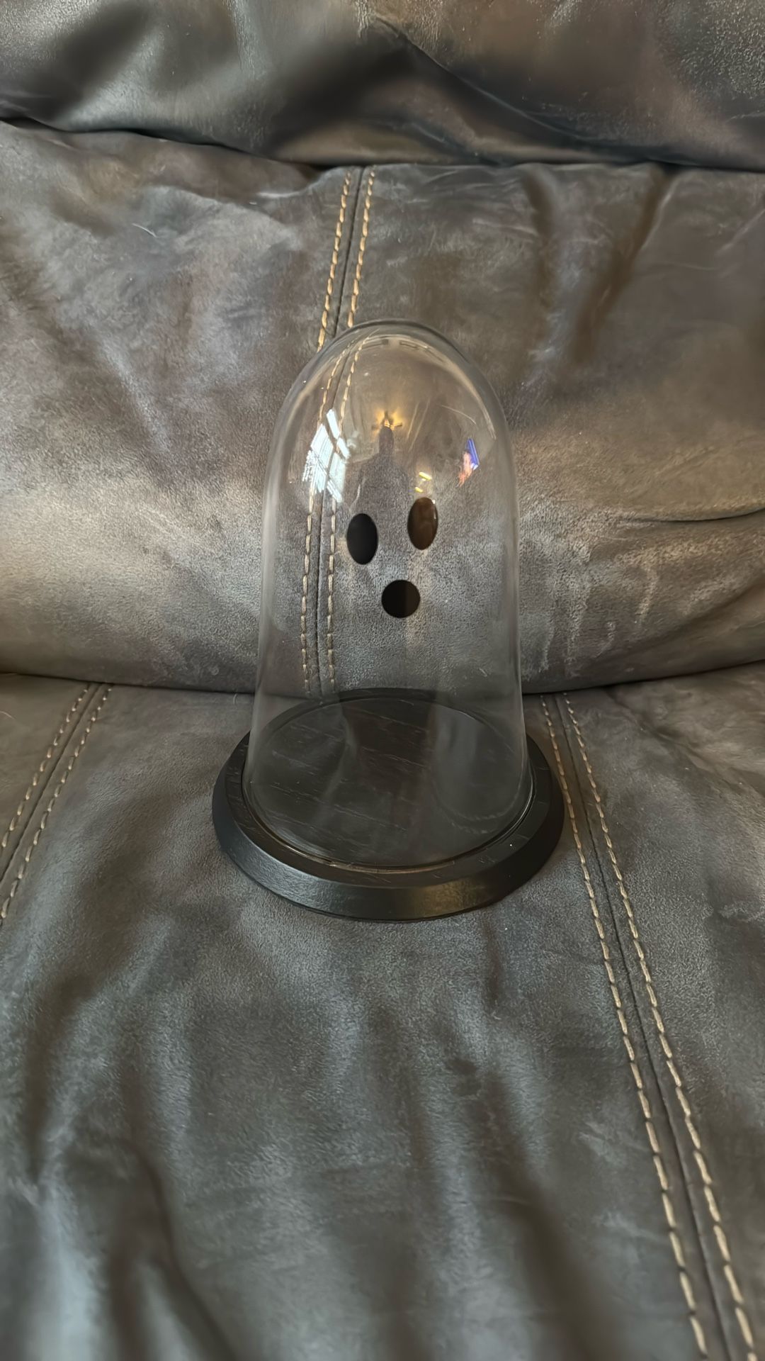 Clear Glass Ghost Halloween Decoration