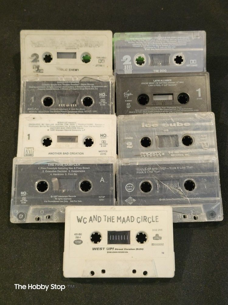 🎵 Vintage Hip Hop Cassettes $25 Public Enemy, Ice Cube