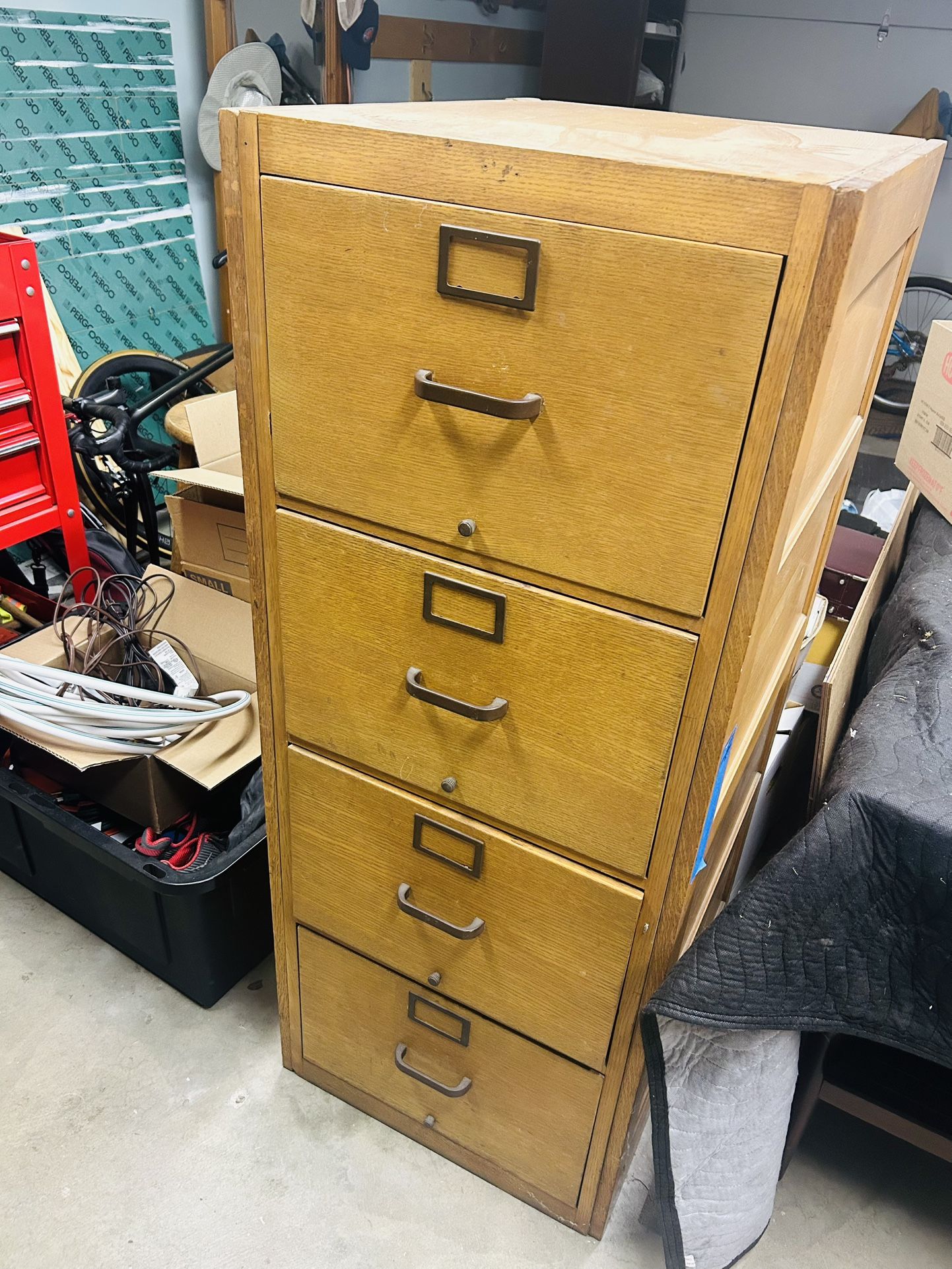 Wood Filing Cabinet