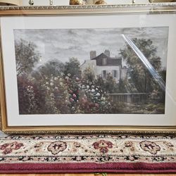 InSimSea Framed Canvas Wall Art 24x36, The Artist's Garden in Argenteuil