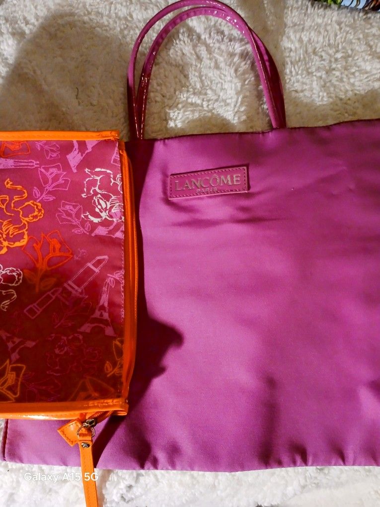 pair lancome makeup bags