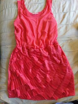 Pink orange dress