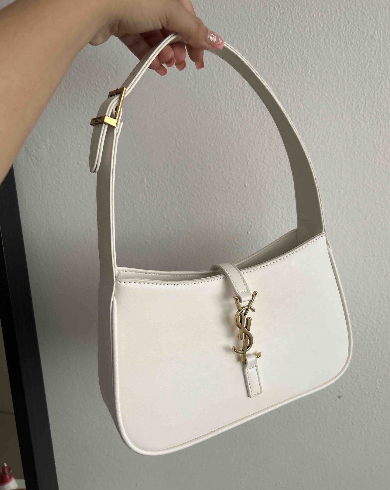 White ysl handbag