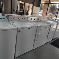 MAYTAG WASHER 4.2 AND DRYER SET AUTO SENSING DEEP WATER WASH RINSE OPTIONS 
