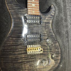 1991 PRS Custom 24 Grey Black 10-Top Flame Maple, Mahogany, Brazilian Rosewood Fretboard