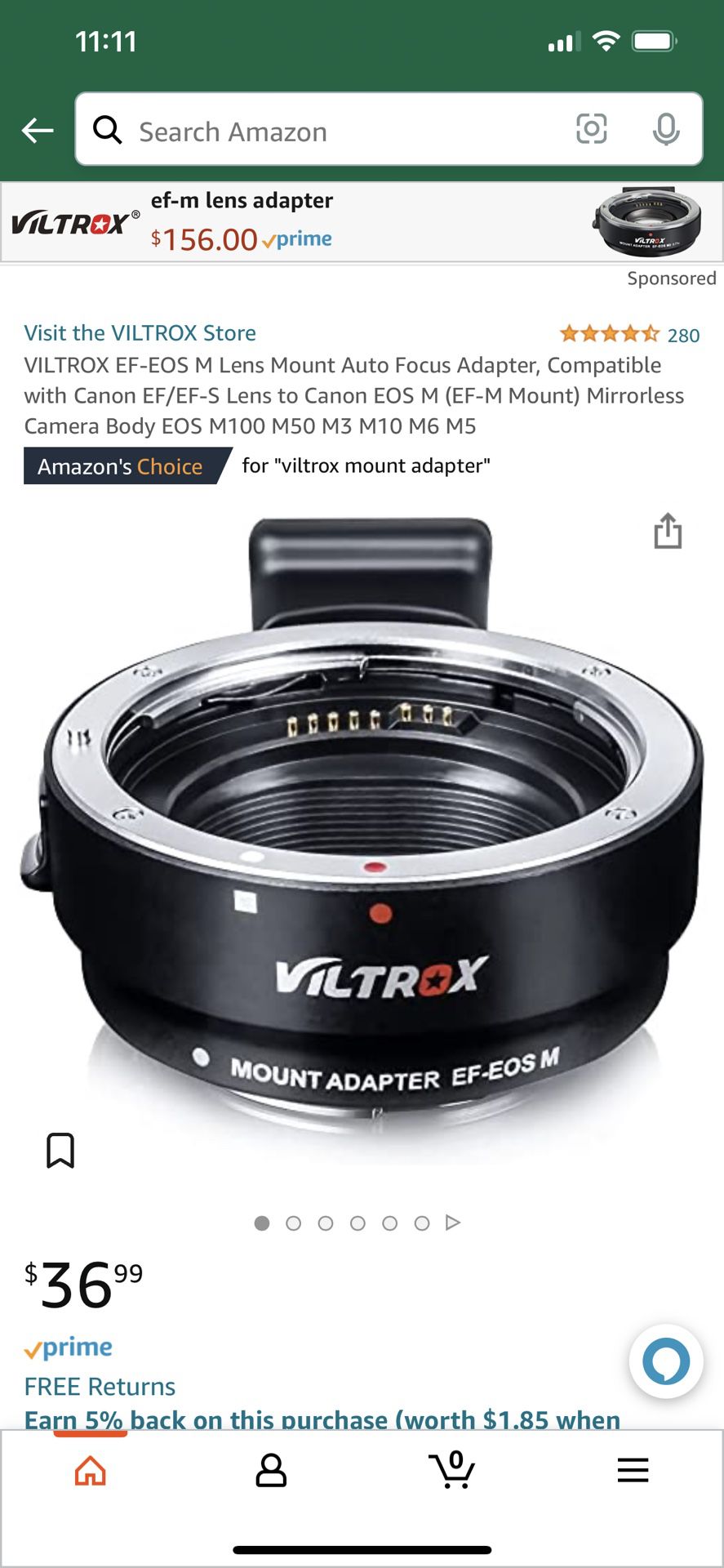 Viltrox Lens Mount Auto Focus Adapter