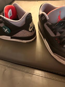 Jordan 3 black cement size 9