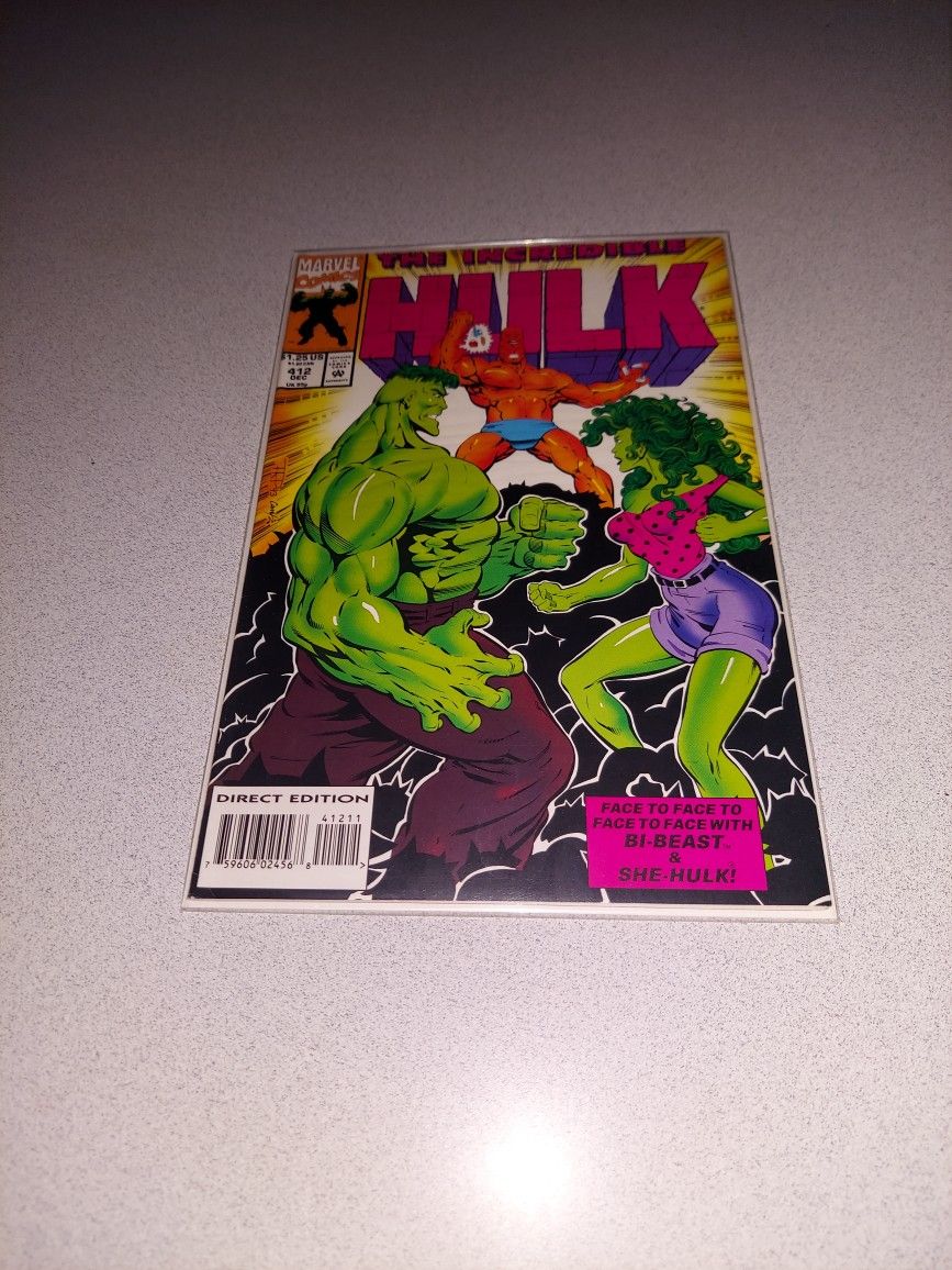 1993 THE INCREDIBLE HULK #412 COMIC BAGGED AND BOARDED