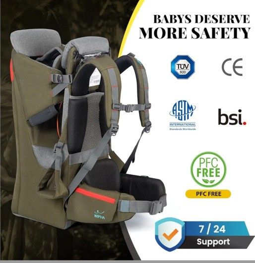 Baby Backpack Carrier, Ergonomic Child Carrier Hiking with Sun