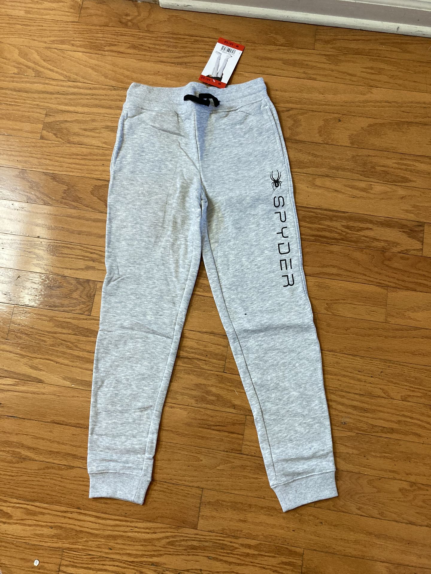 NWT Spyder Boys Fleece Jogger Gray Size M 10/12