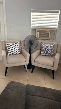 Two accent chairs