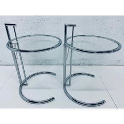 Knoll Mid Century Pair Of Bauhaus End Tables 1stdibs