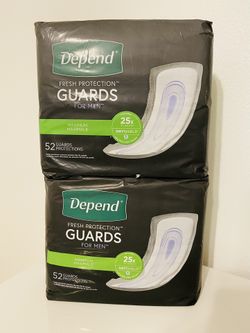 Depend Incontinence Guards for Men, Maximum, 52Ct