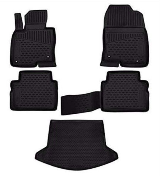 Fits 2017-2025 Mazda CX5 Floor Mats Front & 2nd Row Seat Liner Set and Cargo Liner Trunk Set NO BOX