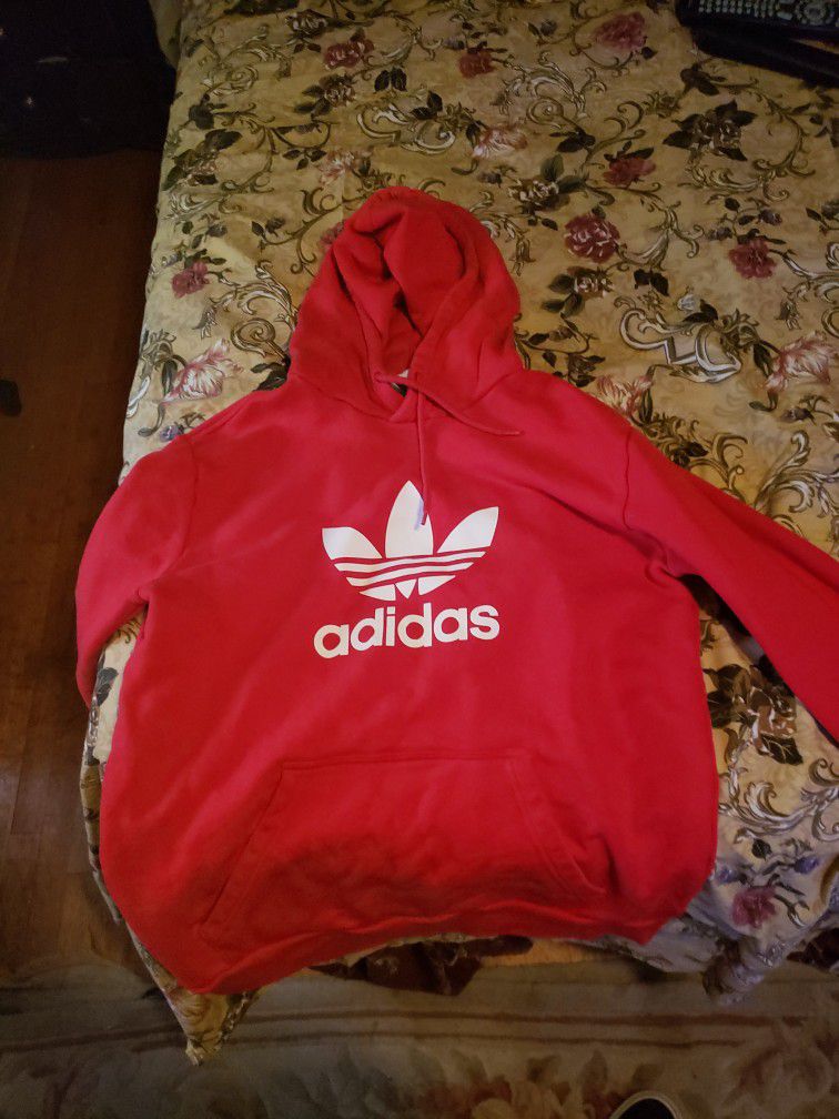 Red Adidas Hoodie 