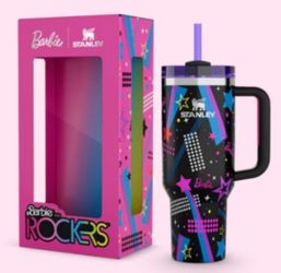 The Stanley x Barbie '80s Rockers Quencher H2.0 FlowState 40oz Tumble