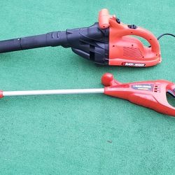 Black And Decker Weed Trimmer And Blower/ Vacuum  with Bag