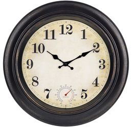 Outdoor Clock with Thermometer