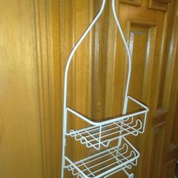 White Stainless Steel Shower Caddy 