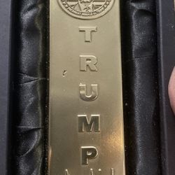 Solid brass Trump Gold Bar