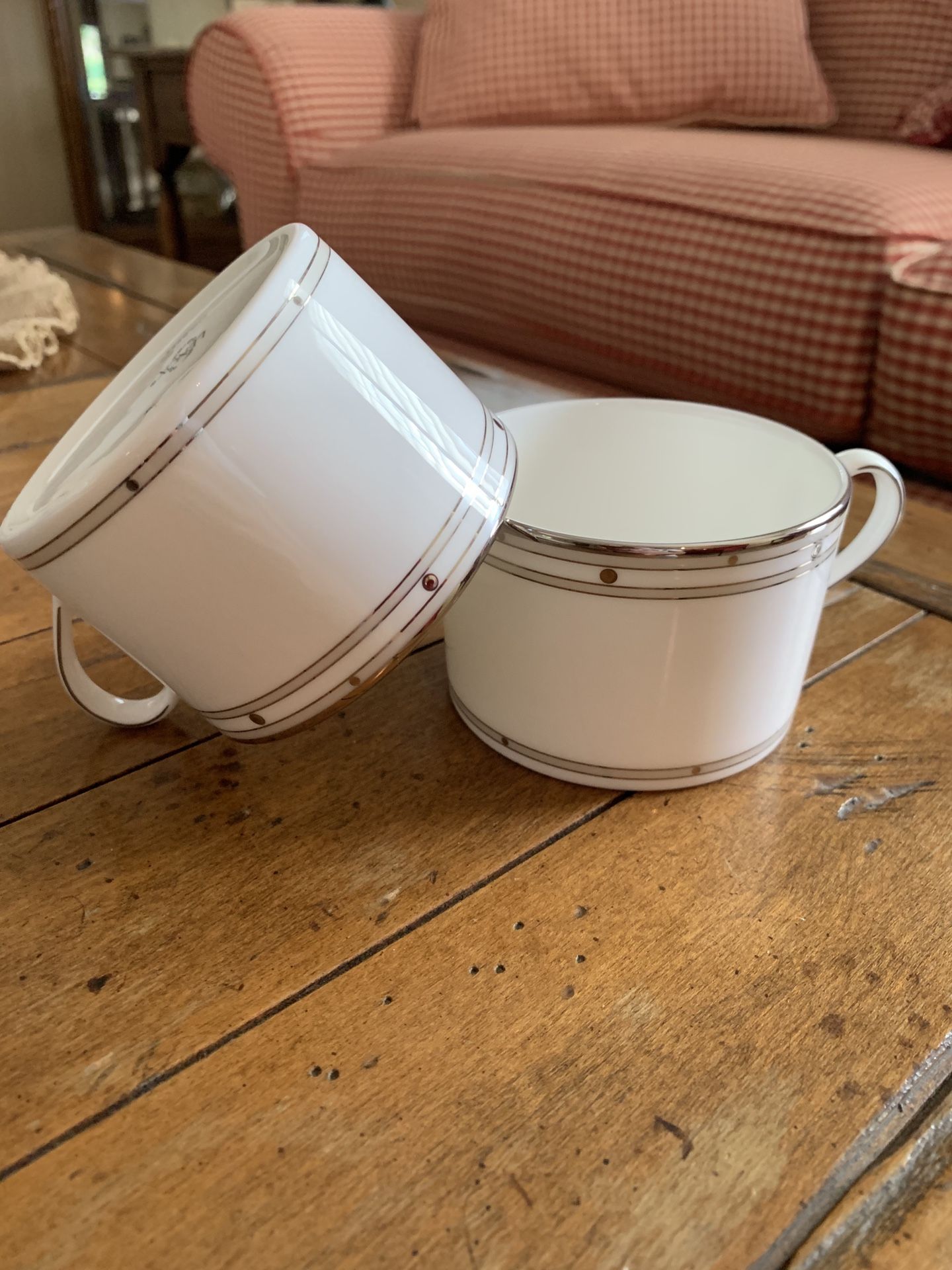 Kate Spade Pebble Point Tea/coffee cups Set of 12 Brand new in original wrapping $30