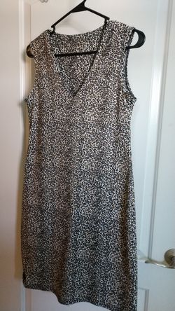 Leppard print nightgown