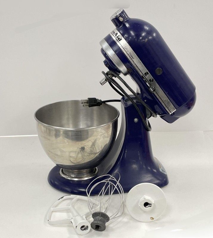 Kitchenaid Mixer Ultra Power 4.5qt Cobalt KSM90 W/3 Attachments