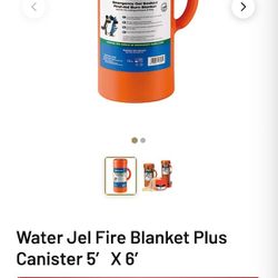 Water-Jel  Fire Blanket Plus Canister