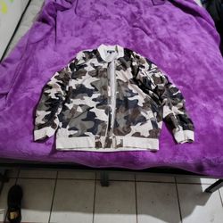 Camo  Sweater Jacket 