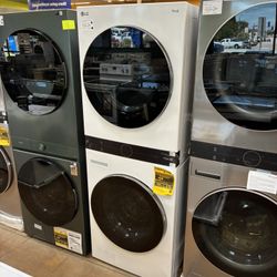 LG Washer And Electric Dryer Tower With One Control Board