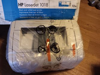 Compact brand new hp laser printer black print.