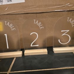 Table Number Sets Decoration