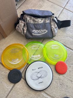 Innova Disc Golf Bag with disc used
