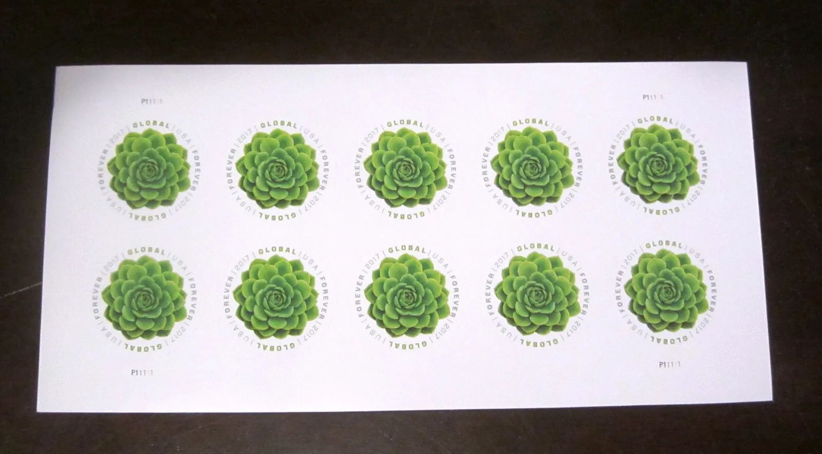 1000 Global Green Succulent Forever Stamp