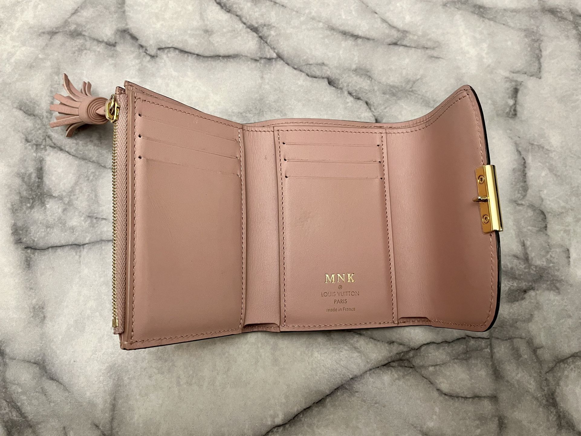 Authentic LOUIS VUITTON Damier Ebene Croisette Chain Wallet Rose Ballerine  Please Check More Pictures Show Shape for Sale in Oak Lawn, IL - OfferUp