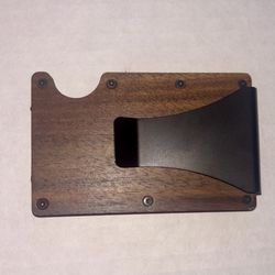 Dark Wooden Men’s Wallet