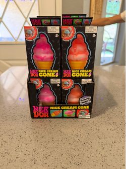 Ice cream cone needohs full case of 12 orange, blue, and pink 4 of each color SEALED.