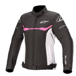 Alpinestars Women's Stella T-SPS Waterproof Jacket (Large) (BLACK/WHITE)