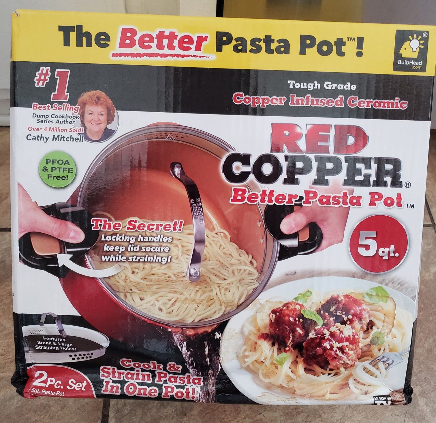 Red Copper Pasta Pot - New!