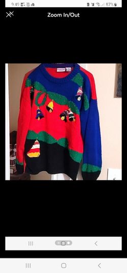 Womens Vintage Christmas Sweater